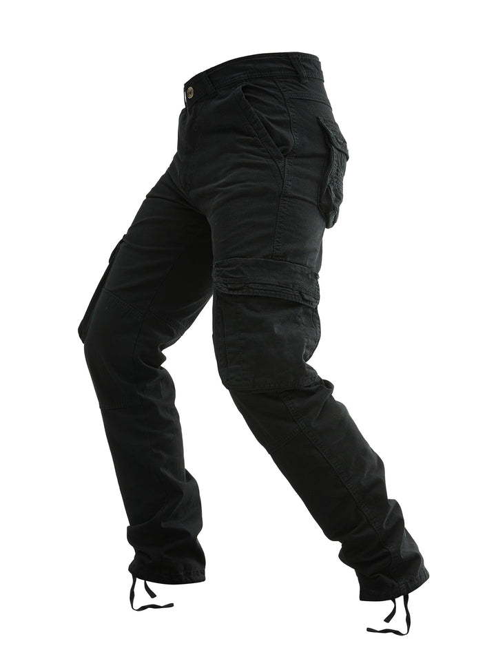 Pantaloni Cargo Uomo | Cotone | Più Tasche | Colore Unito Streetwear
