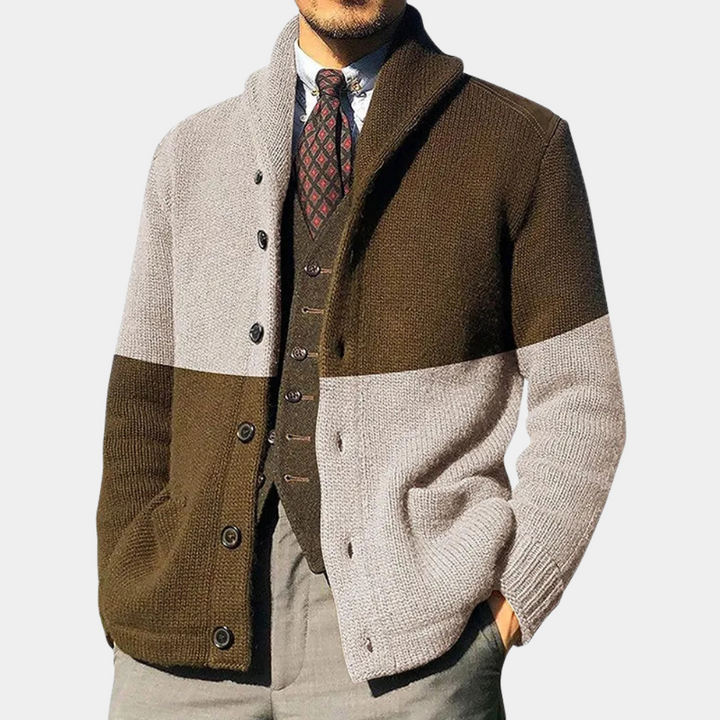 Cardigan lungo da uomo | Design classico | Chiusura con bottoni