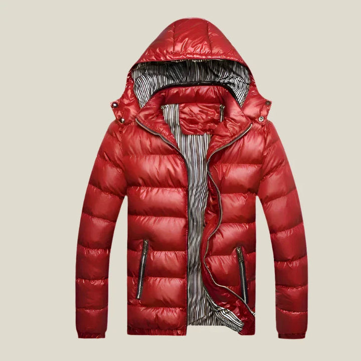 Giacca invernale da uomo | Parka con cappuccio | Design imbottito