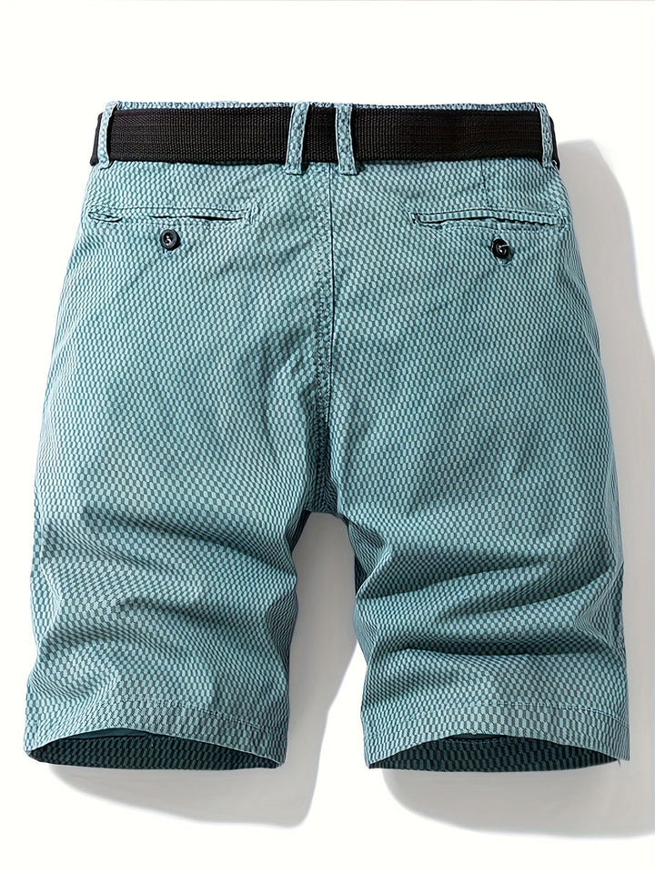 Pantaloni Cargo Casual in Mistura di Cotone | Motivo a Righe | Vestibilità Normale