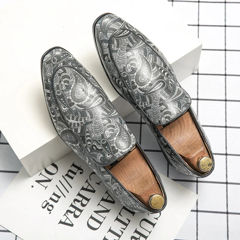 Mocassini da Uomo | Stampe Lussuose & Comfort | Design Fatti a Mano | Casual & Matrimonio