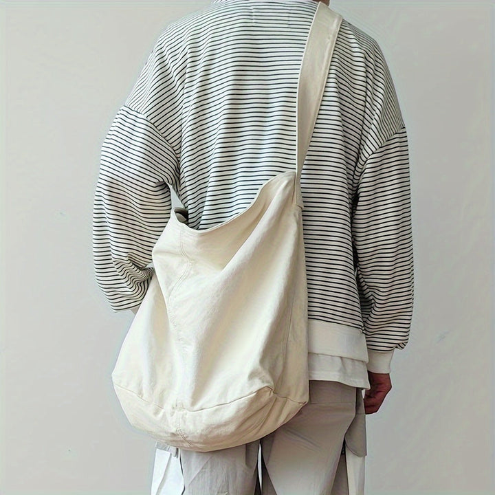 Borsa a Spalla da Uomo | Borsa a Tracolla in Canvas | Cintura Larga Regolabile | Minimalista e Sostenibile