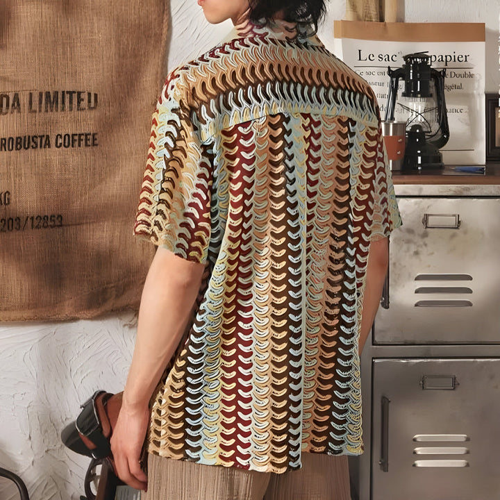 Maglietta da Uomo in Maglia | Elegante & Leggera | Design Estivo Classico