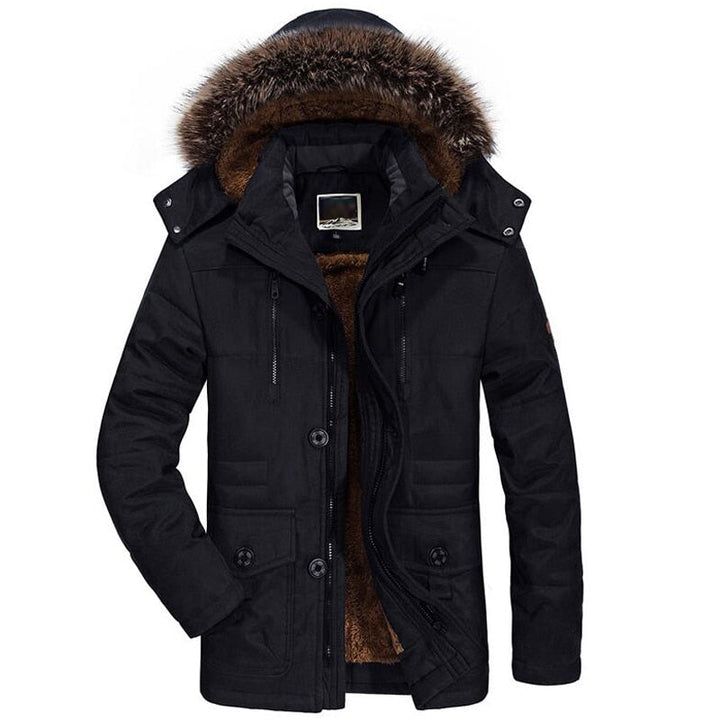 Parka Uomo Invernale | Cappuccio Pelliccia Sintetica Caldo