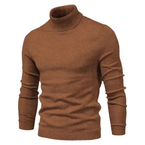 Maglione da uomo | Maglione a collo alto slim fit | Comodo maglione invernale