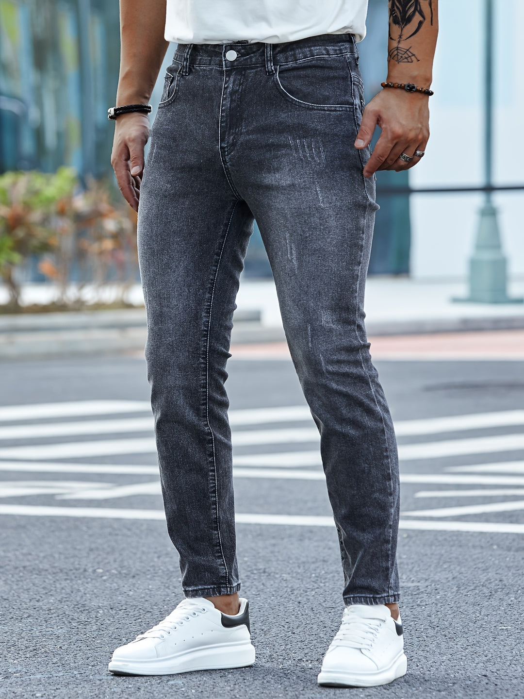 Jeans skinny fit da uomo | Media elasticità e comfort | Denim versatile