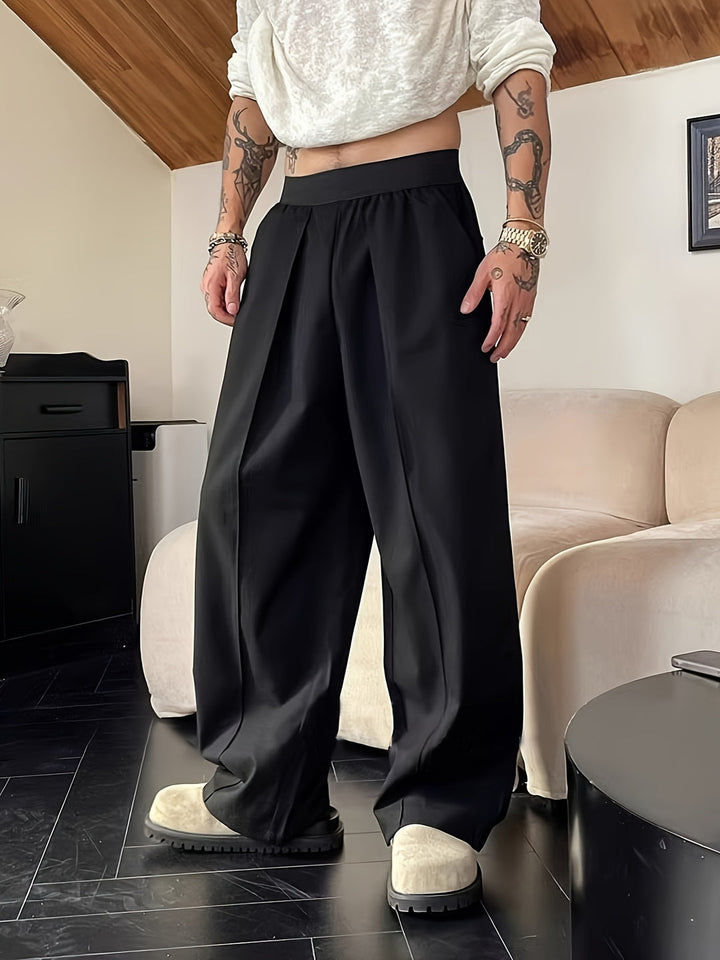 Pantaloni da Uomo | Vestibilità Relax | Vita Elastico | Colori a Contrasto