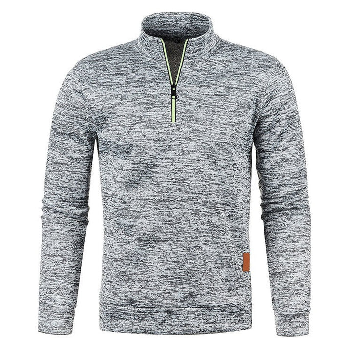 Maglioni Uomo | Collo Alto con Mezza Zip | Maglione Invernale Caldo