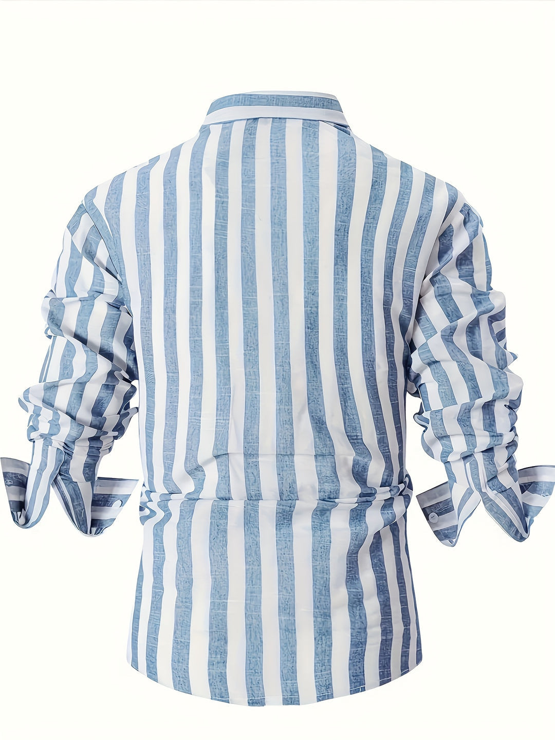 Camicia da Uomo | A Righe & Comfort Stretch | Manica Corta & Colletto Revers