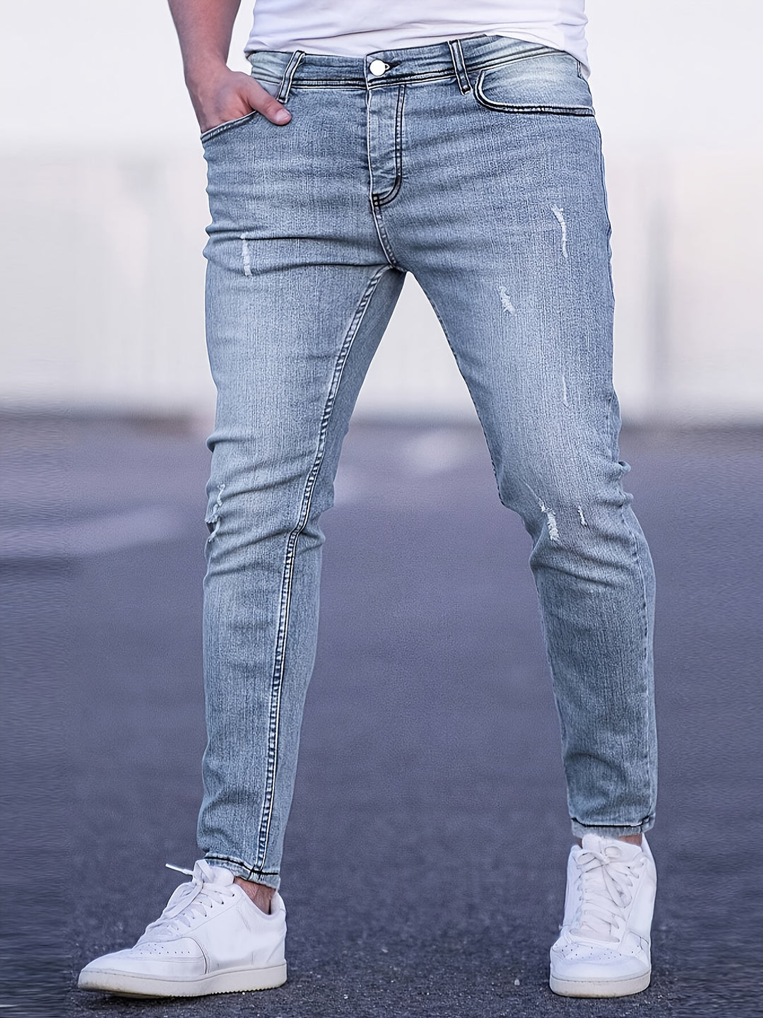 Jeans skinny fit da uomo | Media elasticità e comfort | Denim versatile