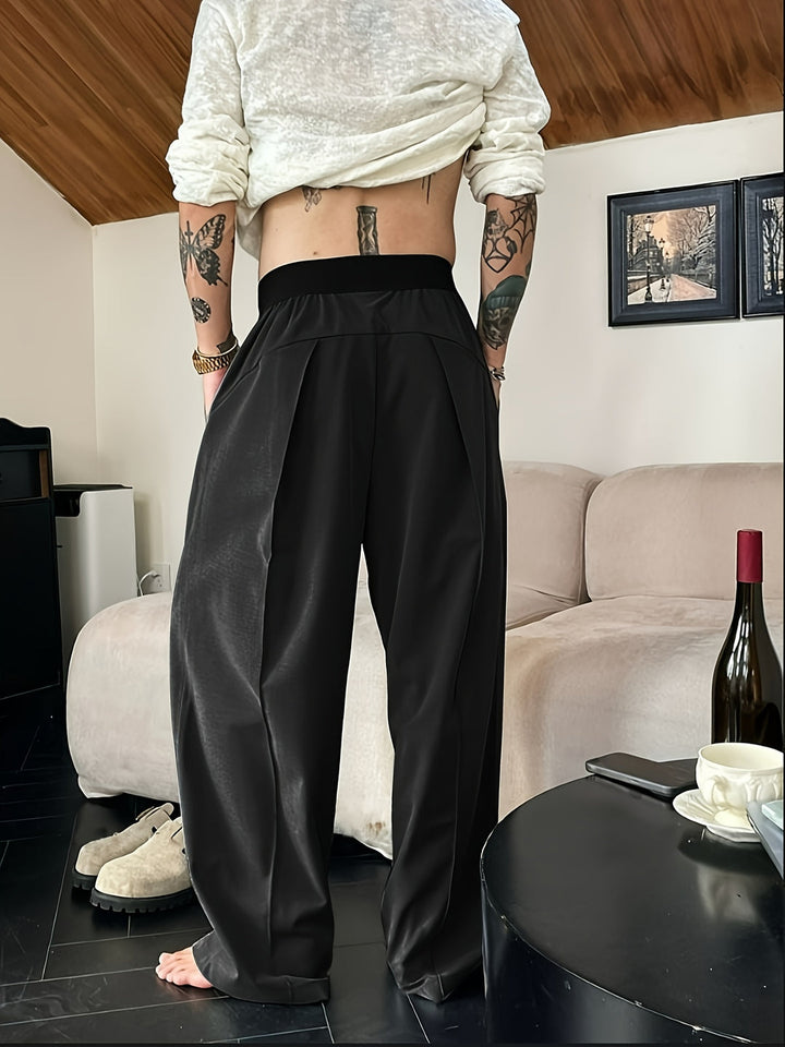 Pantaloni da Uomo | Vestibilità Relax | Vita Elastico | Colori a Contrasto