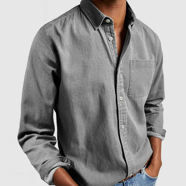 Camicia Uomo Loose Fit | Leggera & Traspirante | Cotone Lino