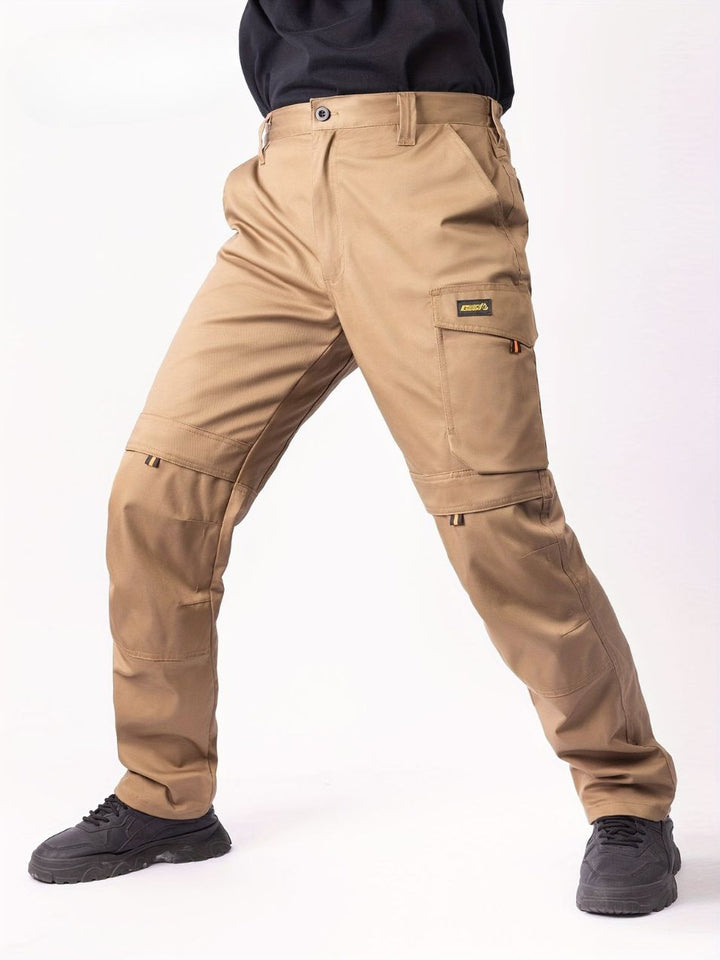 Pantaloni da Lavoro Uomo | Stretch & Sostenibili | Diverse Tasche | Compatibile con Ginocchiere