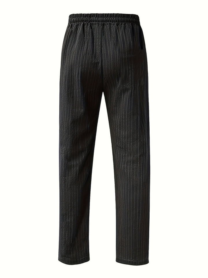 Pantaloni da Uomo | Vestibilità Larga | A Righe & Confortevoli | Outdoor & Vacanza