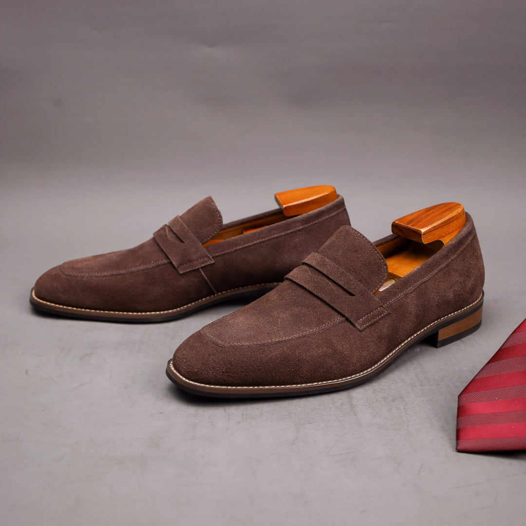 Mocassini da Uomo | Vera Pelle Suède | Slip-On Comfort | Elegante & Durevole