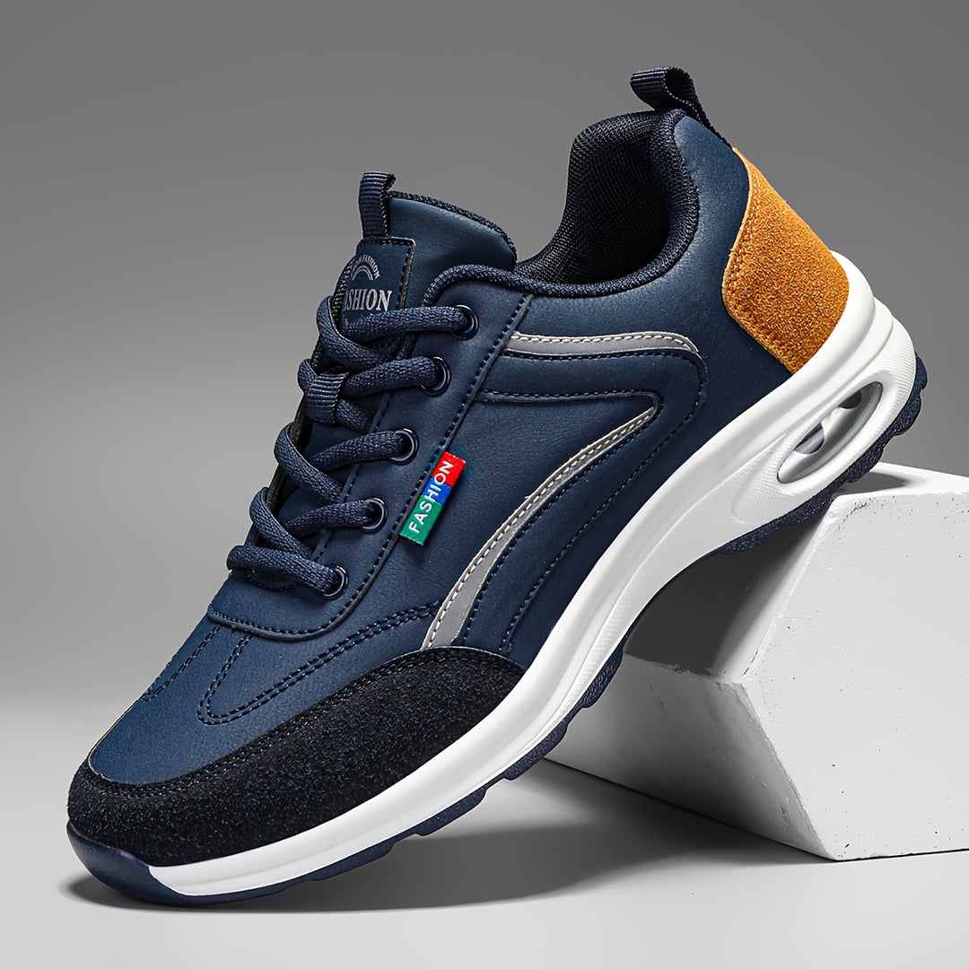 Sneaker da Uomo | In Pelle | Suola Antiscivolo | Chiusura con Lacci