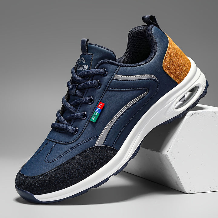 Sneaker da Uomo | In Pelle | Suola Antiscivolo | Chiusura con Lacci