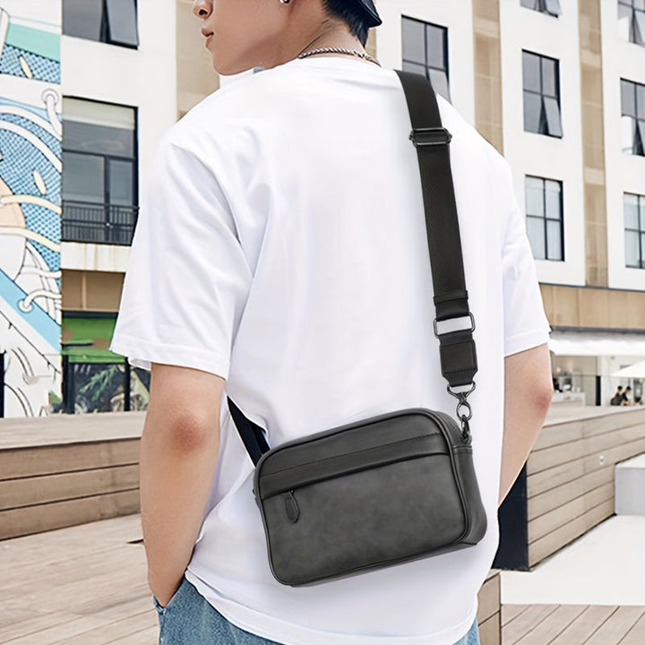 Borsa a Spalla da Uomo | Design Retro e Minimalista | Per Uso Quotidiano e Uscite