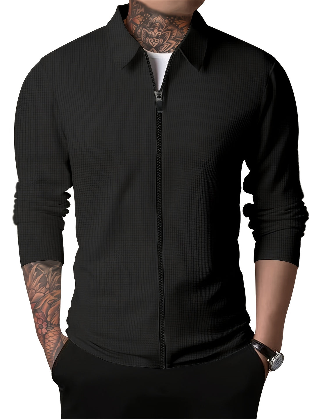 Giacca Uomo | Colore Unito | Taschino & Colletto a Revers | Primavera & Autunno