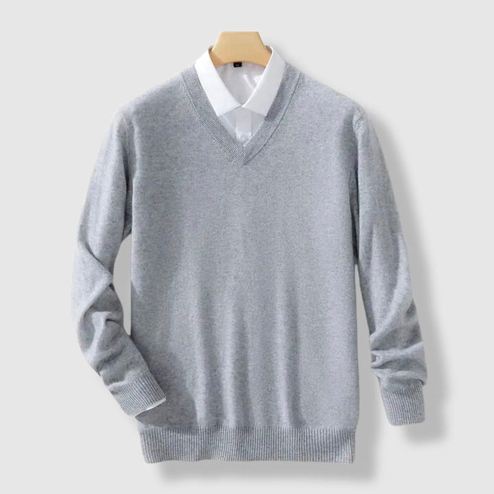 Maglione Uomo Invernale | Scollo a V | Maglia Fine Calda