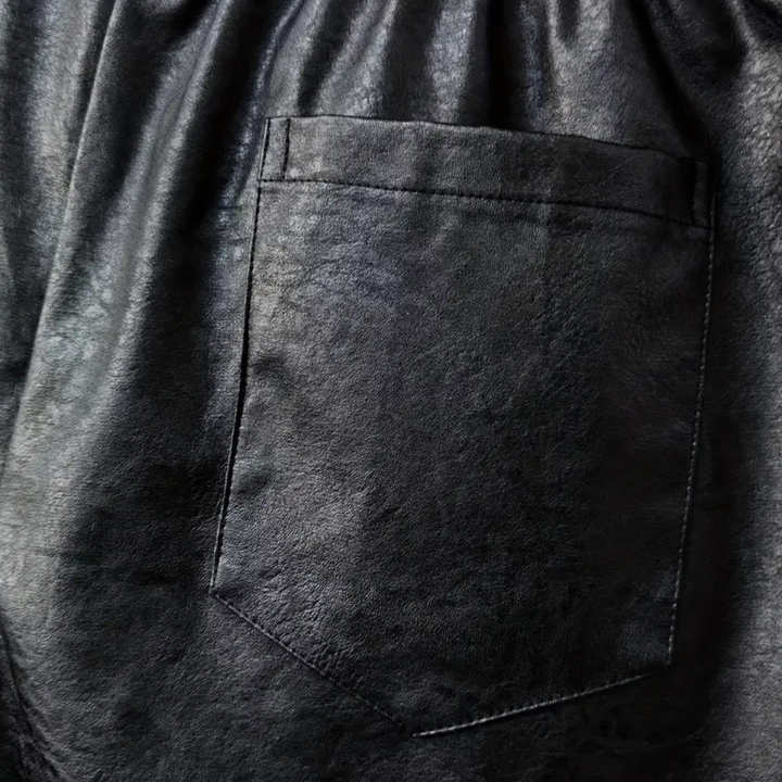 Pantaloni Cargo da Uomo | Pelle Premium | Fodera in Peluche | Casual ed Elegante