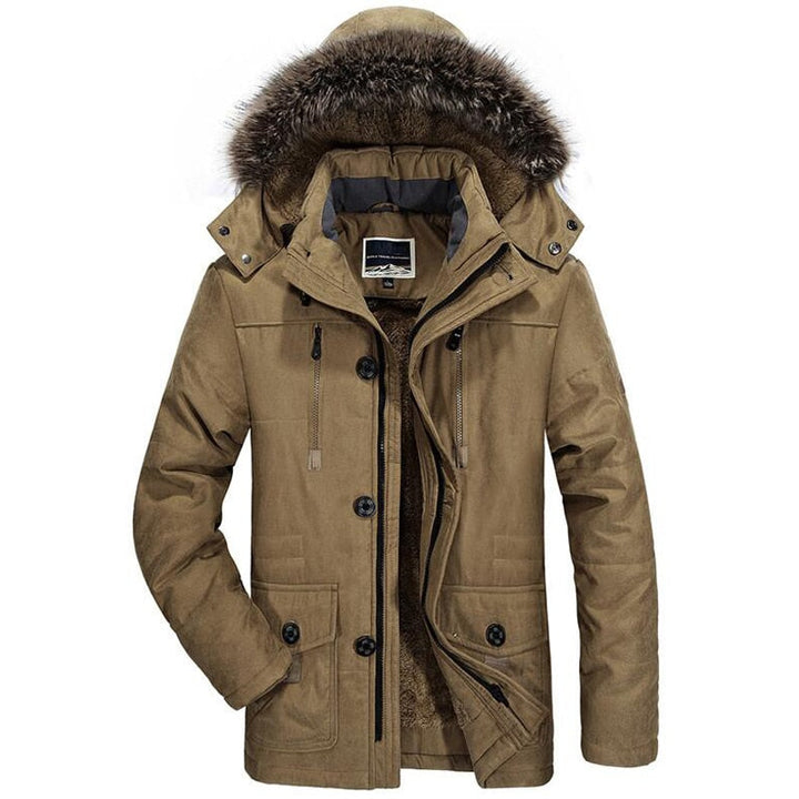 Parka Uomo Invernale | Cappuccio Pelliccia Sintetica Caldo