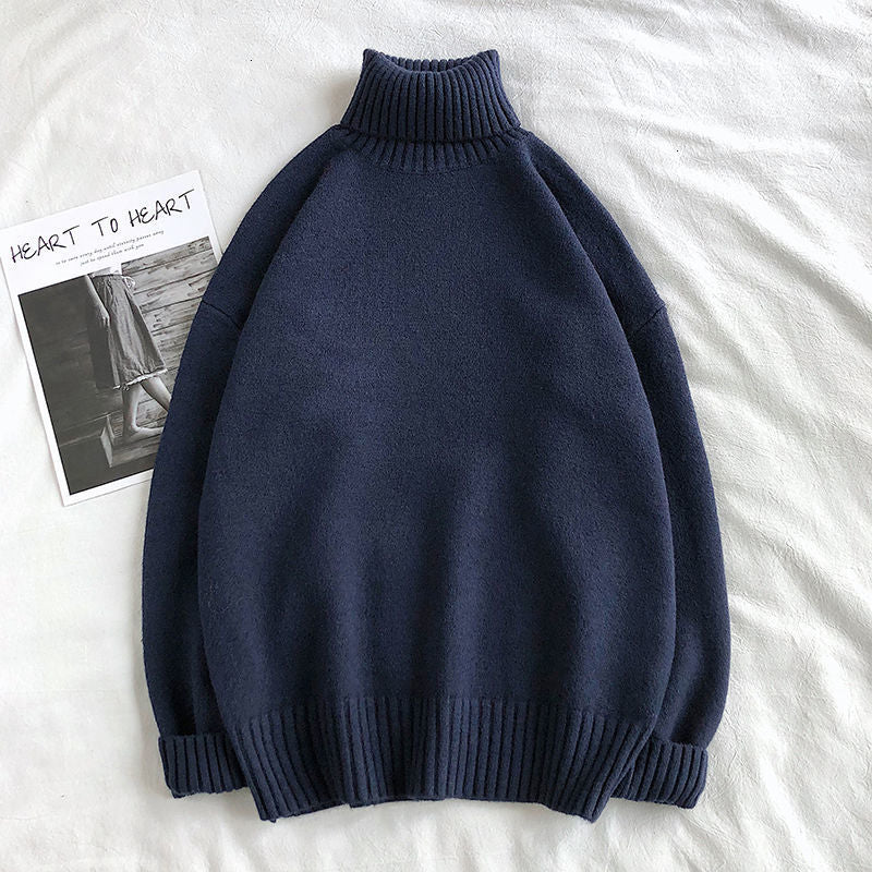Maglioni Uomo | Collo Alto Casual a Maglia | Comodo & Caldo