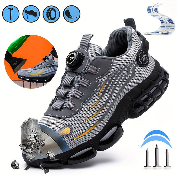 Sneakers di Sicurezza da Uomo | Punta in Acciaio | Antiperforazione & Resistente agli Urti | Confortevoli
