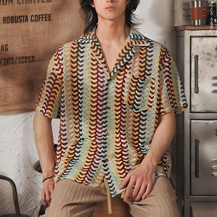 Maglietta da Uomo in Maglia | Elegante & Leggera | Design Estivo Classico