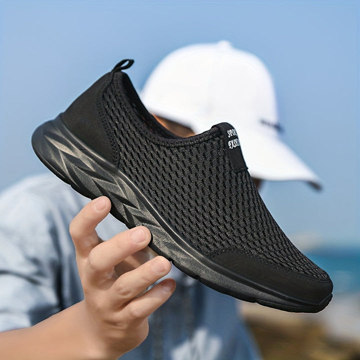 Sneakers Slip-on da Uomo | Mesh Traspirante | Scarpe da Passeggio Confortevoli | Scarpe Sportive Leggere
