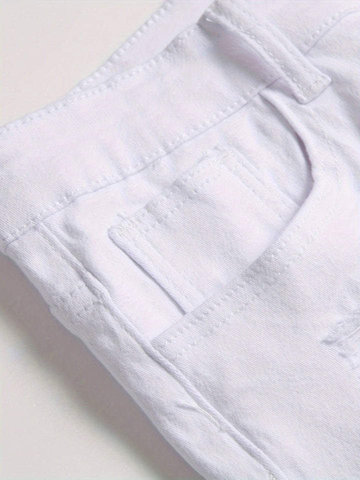 Jeans Skinny da Uomo | Stile Moderno e Vestibilità Slim | Bianco e Versatile