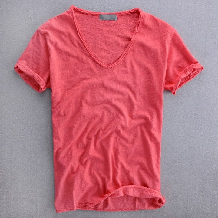 T-shirt da Uomo | Morbido & Raffinato | Tessuto Confortevole & Collo Elegante | Per Ogni Giorno
