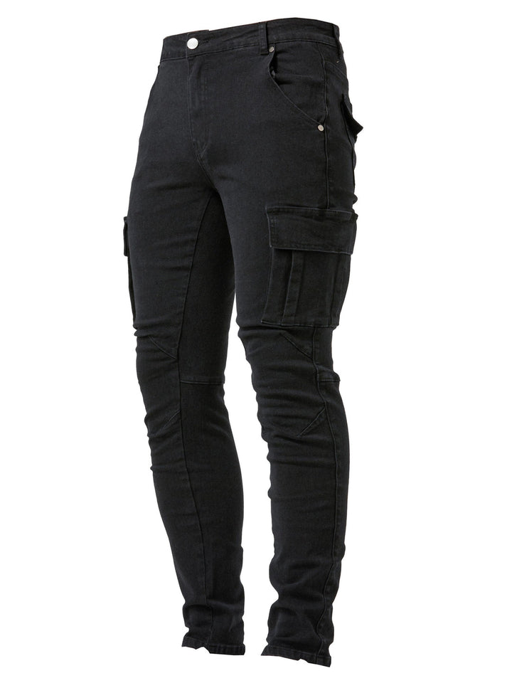 Jeans Cargo Uomo | Slim Fit | Più Tasche & Stile Trendy | Eleganza Casual