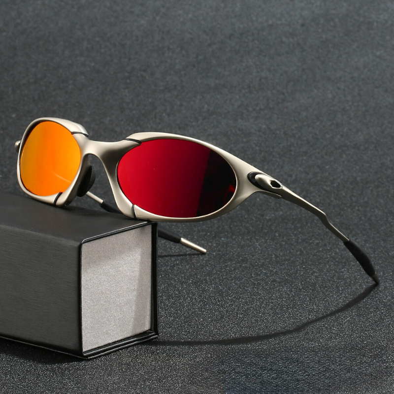 Occhiali da sole da uomo | Design sportivo | Lenti polarizzate | Protezione UV | Metallo leggero