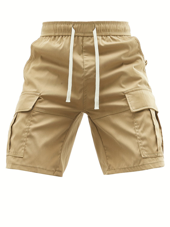 Pantaloni Cargoshort Uomo | Comodi & Ampia Vestibilità | Fascia in Vita Elastico | Estate Outdoor