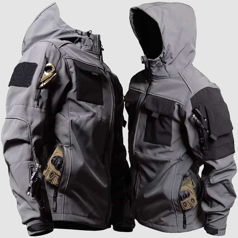 Giacca tattica da uomo | Softshell impermeabile e antivento
