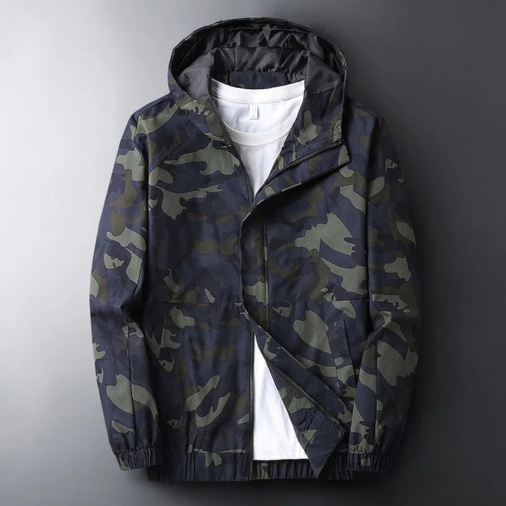 Giacca Uomo Mimetica | Impermeabile con Cappuccio Outdoor