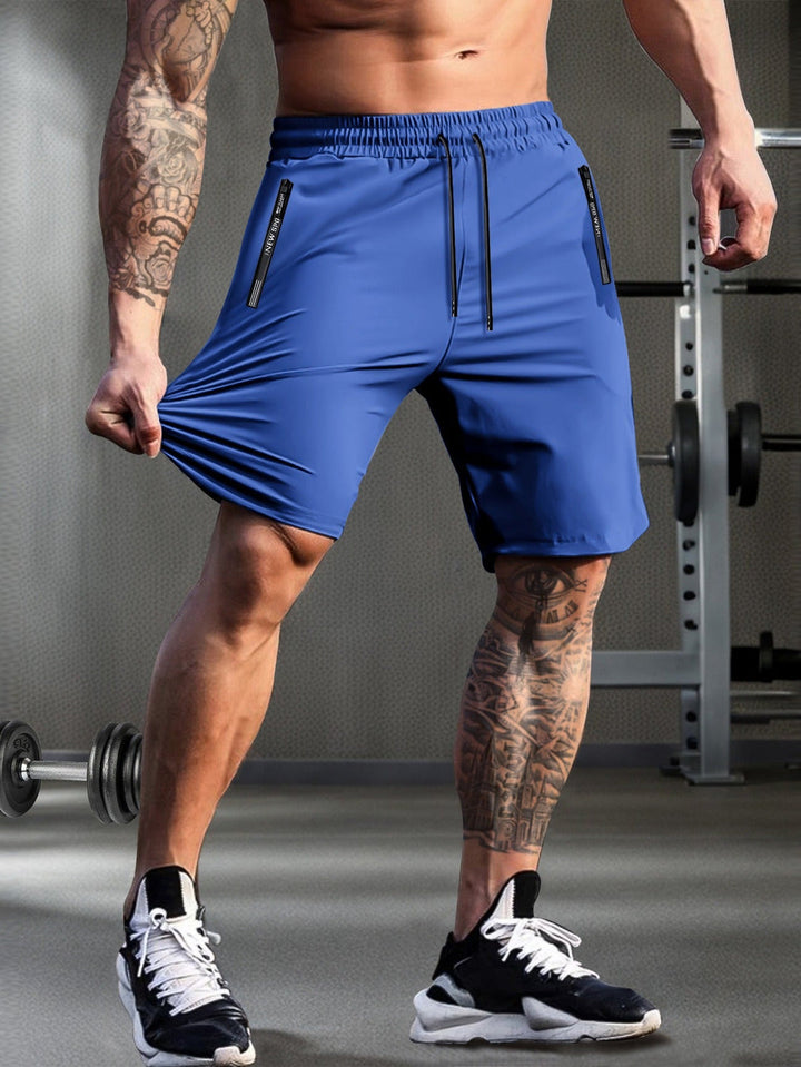 Shorts da Uomo Asciugatura Rapida | Leggeri & Traspiranti | Zip e Corda di Stringa | Estate