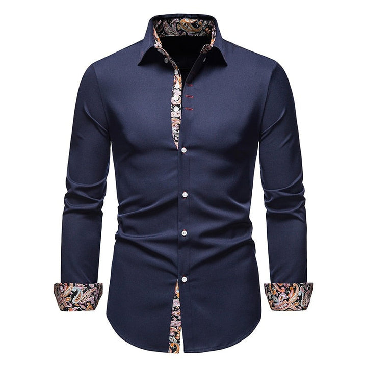 Camicia da Uomo | Moderna ed Elegante | Comfort in Cotone | Vestibilità Slim