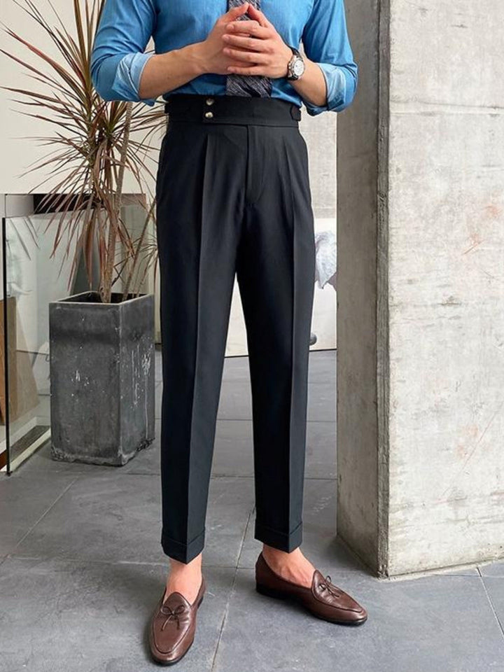 Pantaloni da Uomo | Vita Alta | Modello Gurkha | Elegante & Professionale