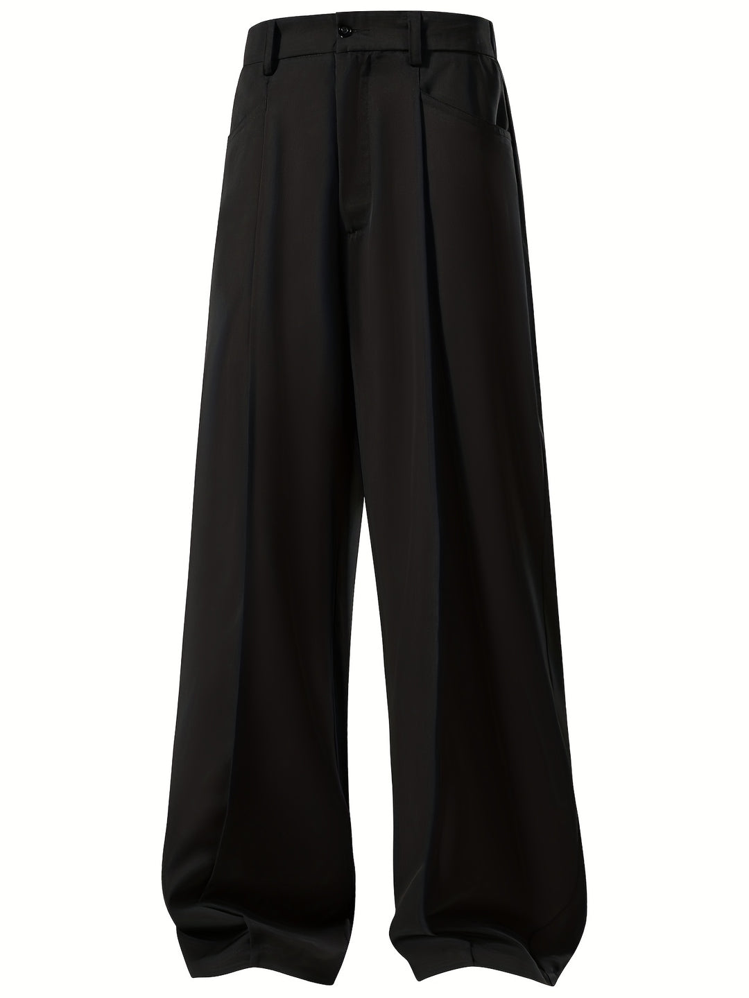 Pantaloni Larghe da Uomo | Fit Casual e Comodo | Pieghe e Stile | Perfetti per Lavoro e Ufficio