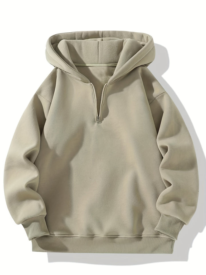 Hoodie da Uomo | Confortevole e Moderno | Design Morbido con Zip | Tessuto in Poliestere Caldo