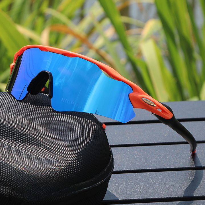 Occhiali da sole HD polarizzati per uomo | Montatura leggera | Protezione UV al 100% | Grip resistente al sudore