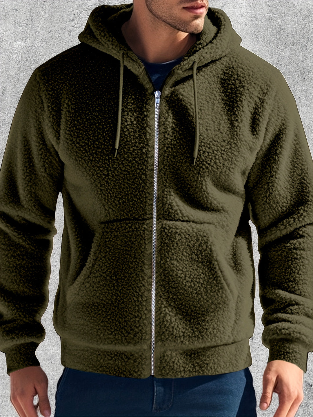 Hoodie da Uomo | Fleece Peluche | Caldo e Confortevole