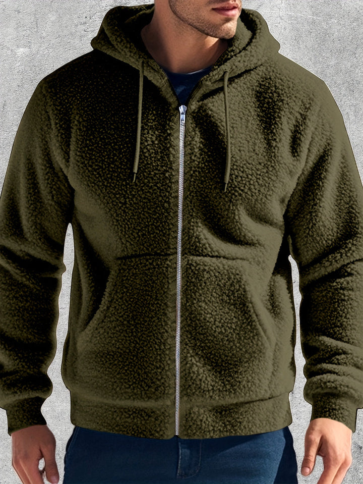 Hoodie da Uomo | Fleece Peluche | Caldo e Confortevole