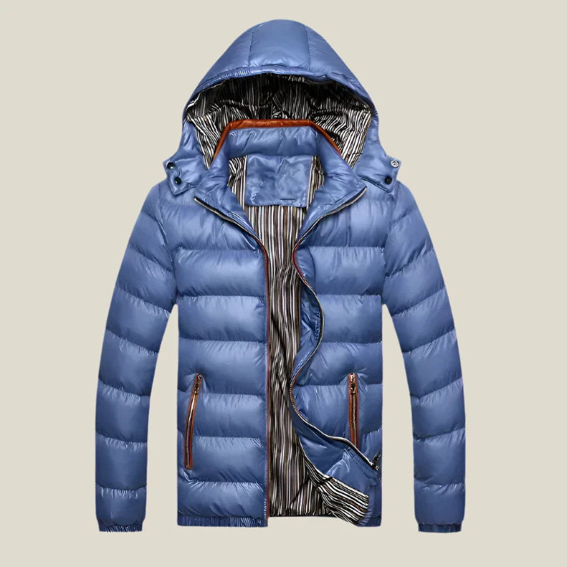 Giacca invernale da uomo | Parka con cappuccio | Design imbottito