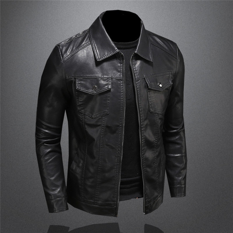 Giacca Invernale Uomo | Giacca in Ecopelle Classica | Stile e Comfort