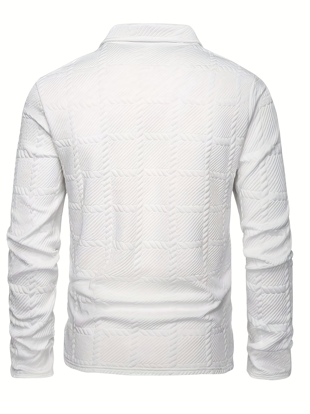 Polo da Uomo | Jacquard Lavorato a Maglia | Elegante & Casual | Primavera & Autunno