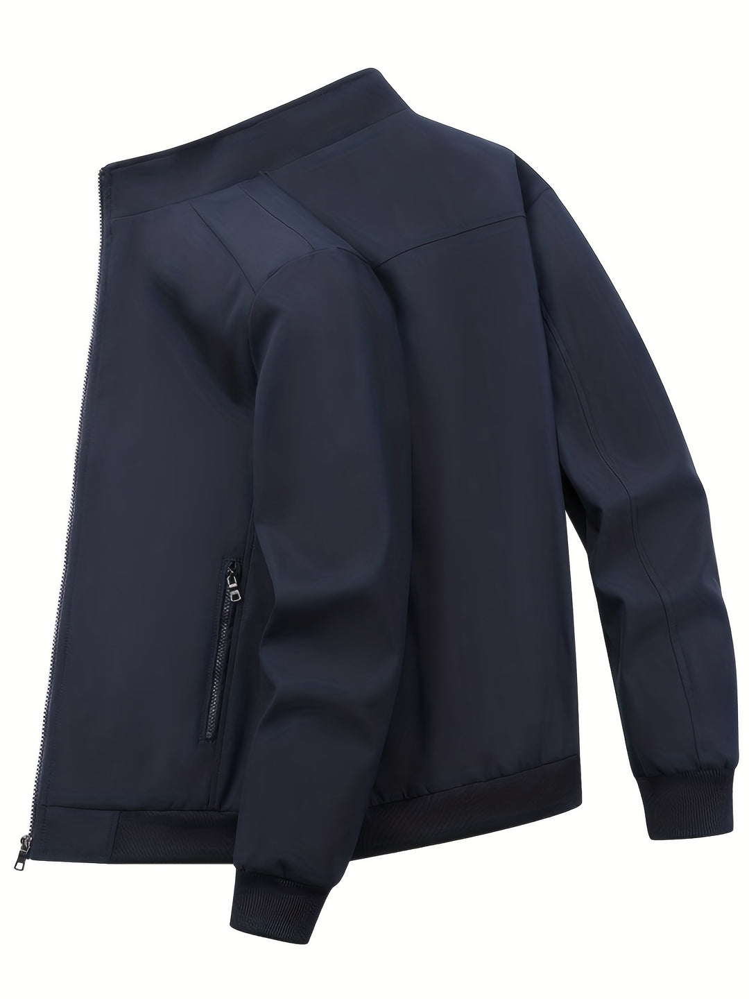 Giacca Leggera da Uomo | Antivento con Zip | Colletto Alto | Poliestere