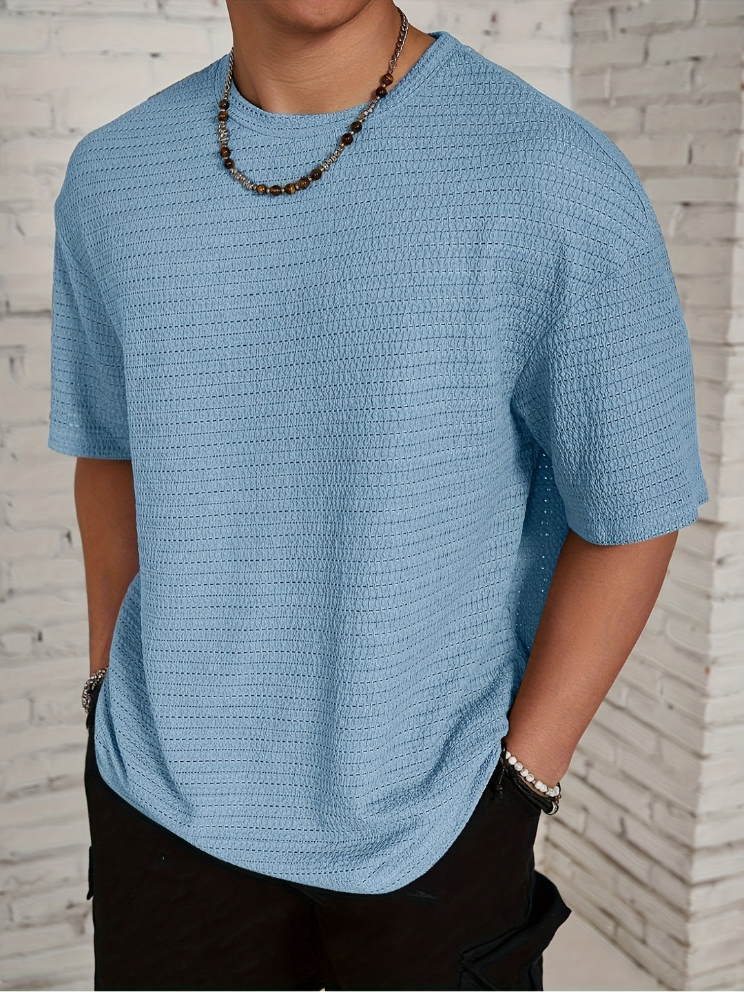 Camicia da Uomo | Leggera & Traspirante | Maniche Corte | Poliestere Premium